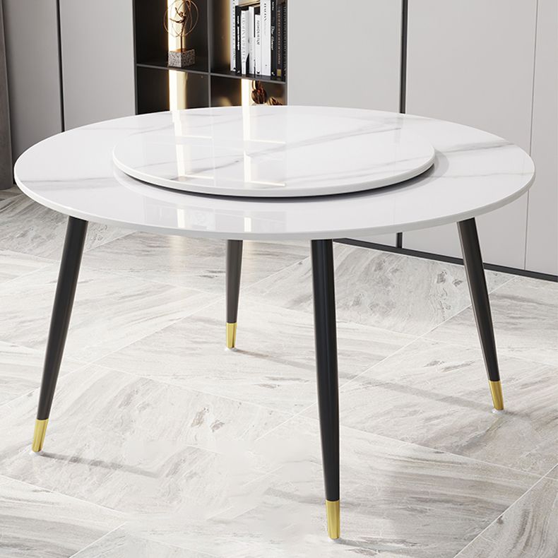 1/4/7 Pcs Metal Modern Dining Room Set with Round Table Dining Set