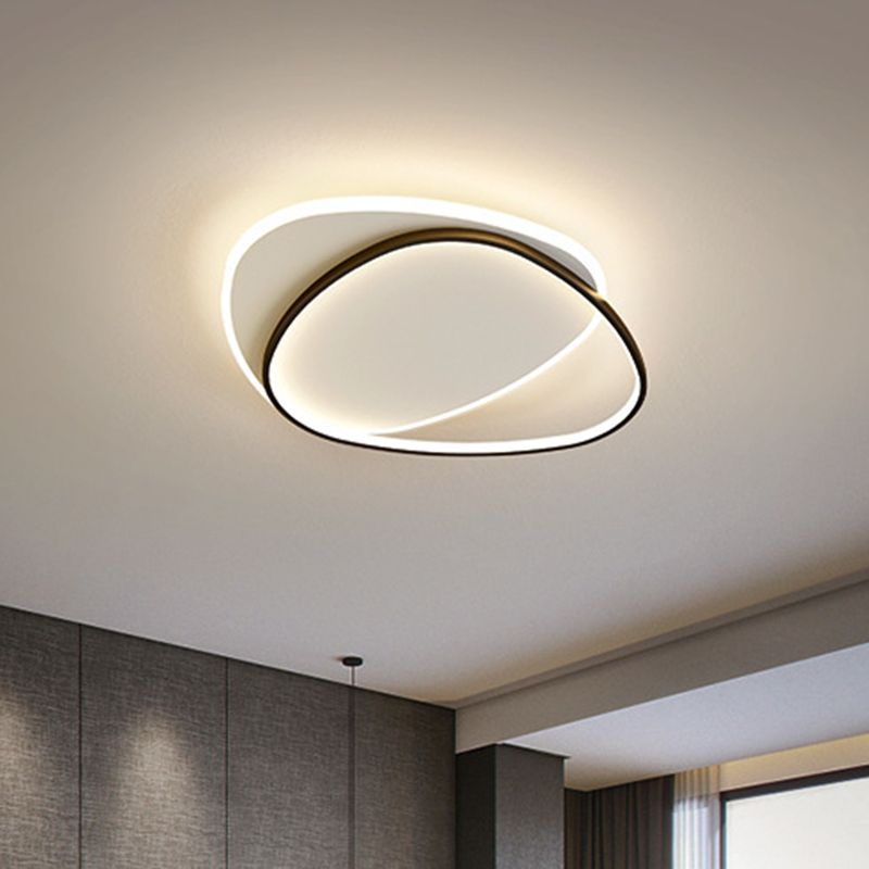 Triangle Flush Mount Ceiling Light Fixture Contemporary Metal Ceiling Mount Chandelier for Balcony