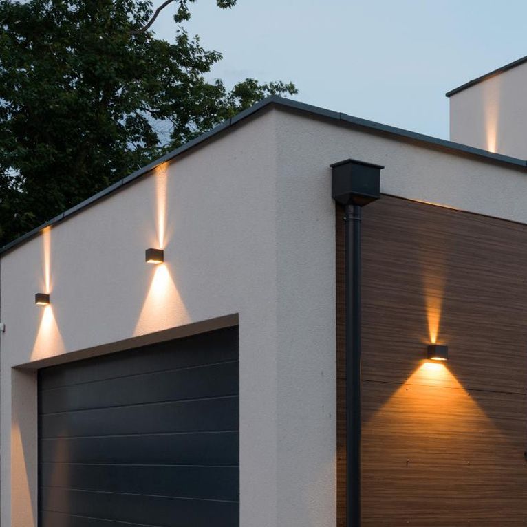 Modern Lighting Outdoor Sconces Disconce di lavatrice per la parete della casa con arte metallica