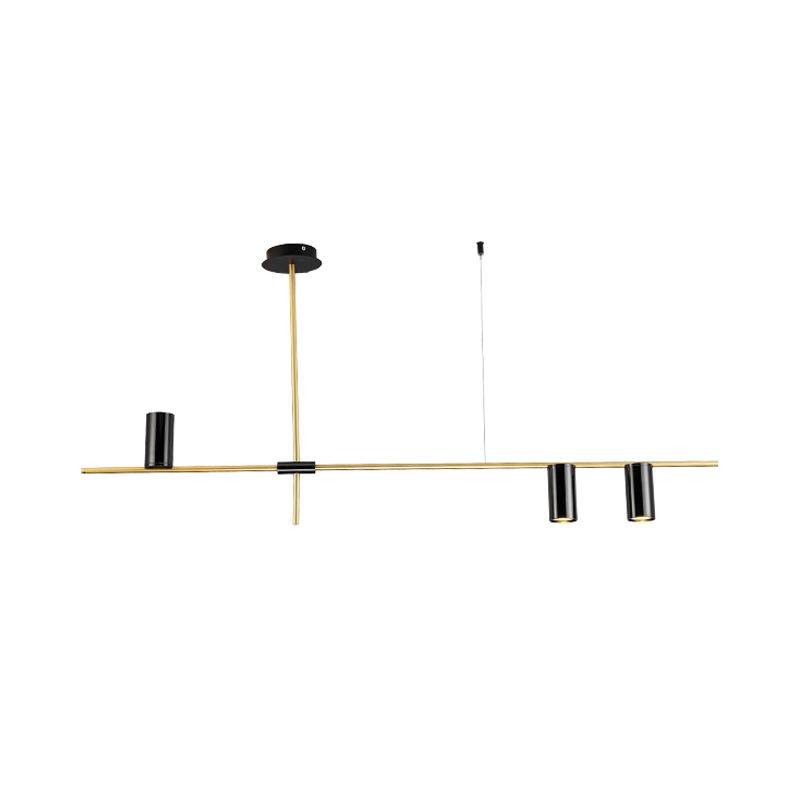 Modern Cylinder Island Lighting Fixtures Metal Pendant Lighting