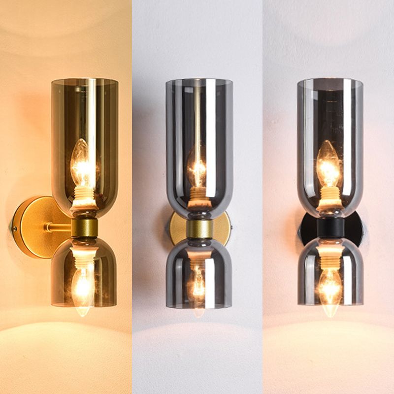 Moderne Einfachheit mit Sandglaswand montiertes Leuchtenleuchten Glasmontage Leuchte für Wohnzimmer