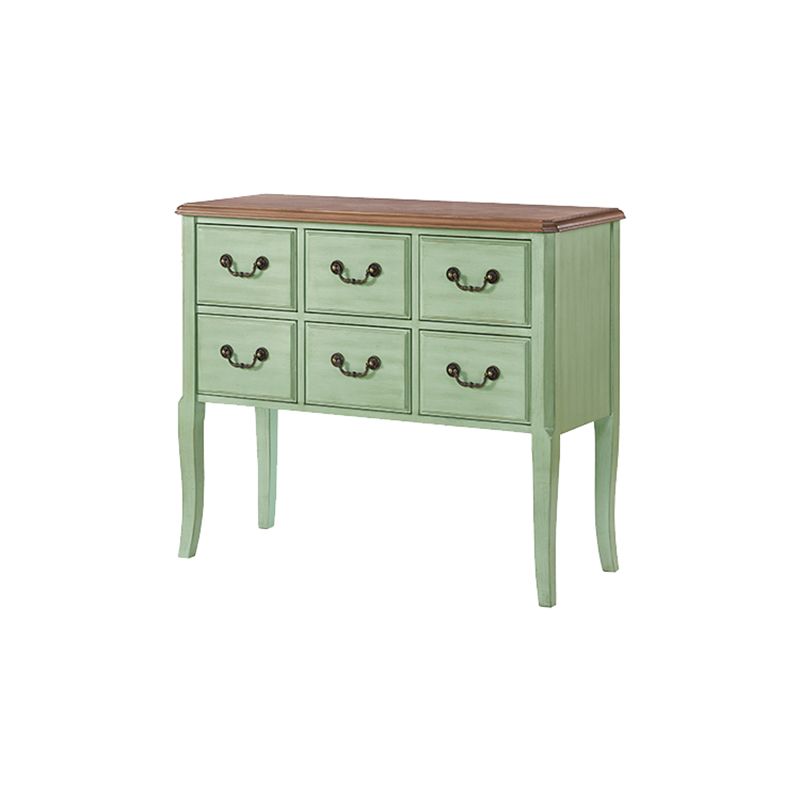 French Country Storage Chest with 6 Soft-Close Drawers for Home