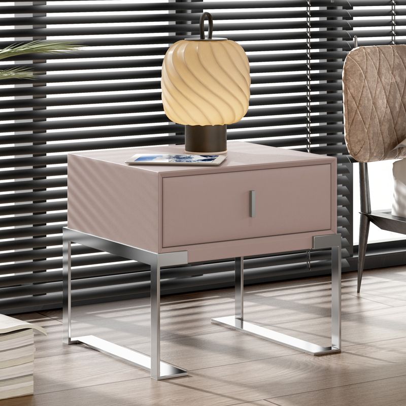 Modernism Drawer Storage Night Table Wood Bed Nightstand with Drawer