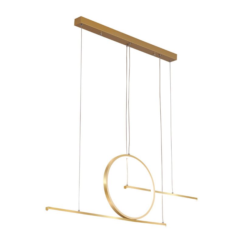 Ring Island Lighting Fixtures Acrylic Minimalism Pendant Lighting Fixtures for Restaurant