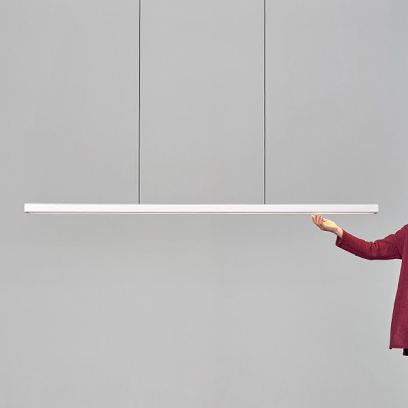 Estilo moderno lineal colgante de metal 1 lámpara de luz de luz