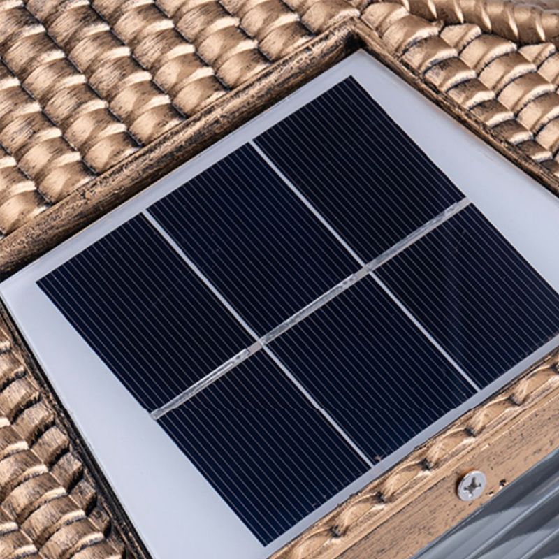 Modern LED Pillar Light Simple Solar Lighting Fixture for Garden
