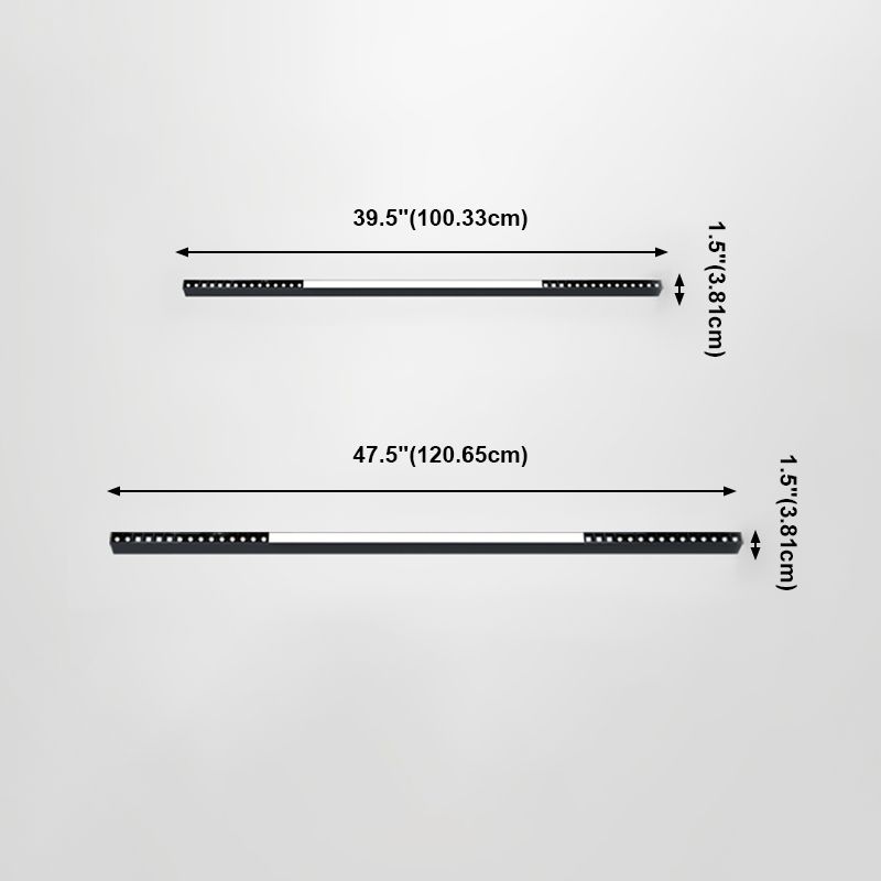 Modern Semi Flush Mount Lighting Linear Flush Mount Lighting Flush Light for Living Room