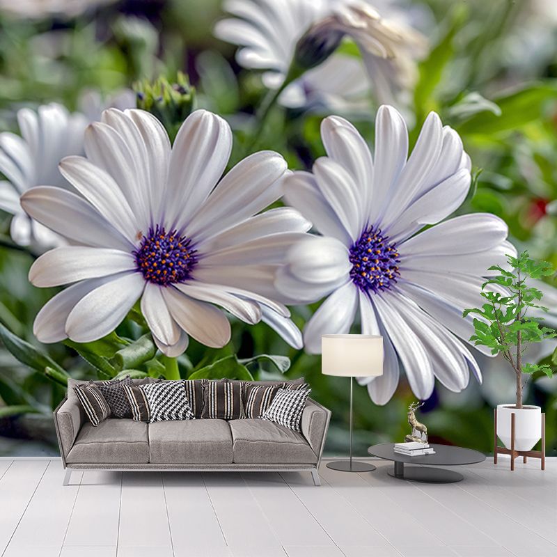 Flower Mural Wallpaper Bedroom Decoration Wall Art, Moisture Resistant