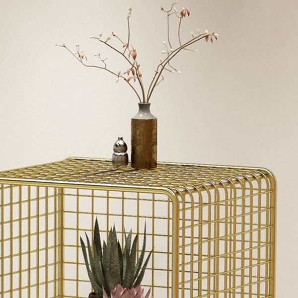 Glam Style Metal Bookshelf Closed Back Standard Shelf Bookcase for Home