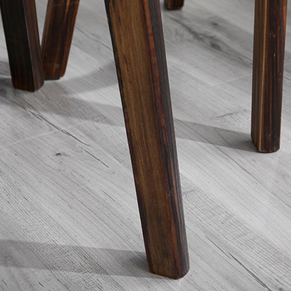 Round Modern Pub Table Set 1/3 Pcs Solid Wood Bar Table for Home