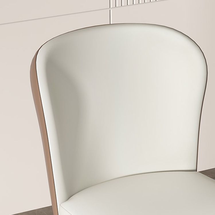 Chaises de salle à manger en métal contemporain chaise latéral sans arme pour usage à domicile