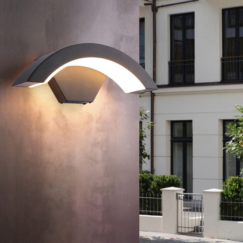 Curve Wall Light Sponce Modern Minimalist Style Fonces de aluminio