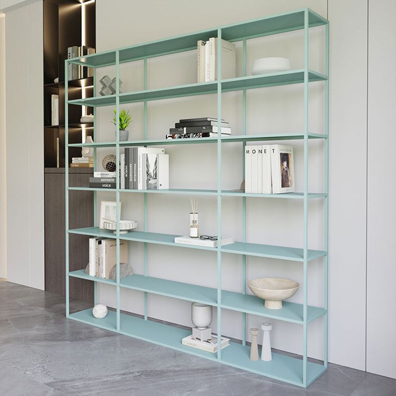 Industrial Antique Finish Shelf Bookcase Etagere Metal Bookshelf with Shelves