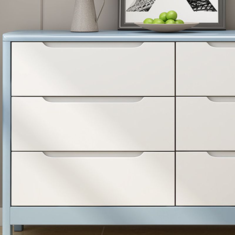 Contemporary Vertical Bedroom Chest Wooden Storage Chest with Drawers