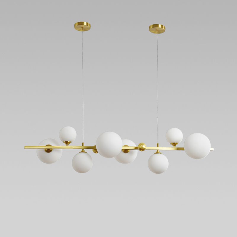 Copper Glass Hanging Pendant Lights Modern Hanging Lamps for Dining Room