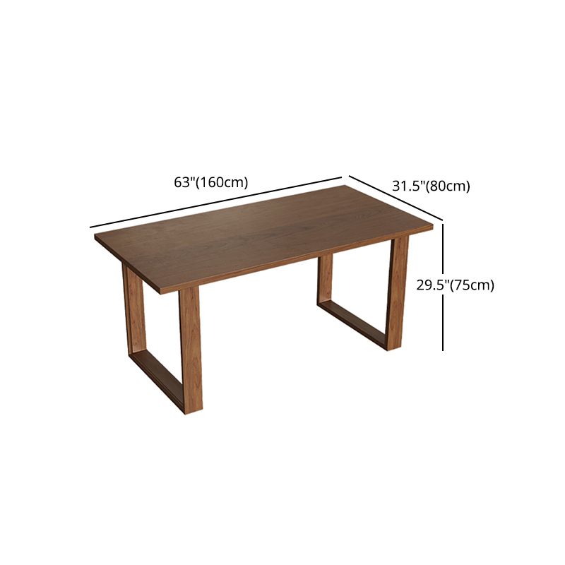 Modern 1/4/5 Pieces Rectangle Dining Set Solid Wood Dining Table with Chairs