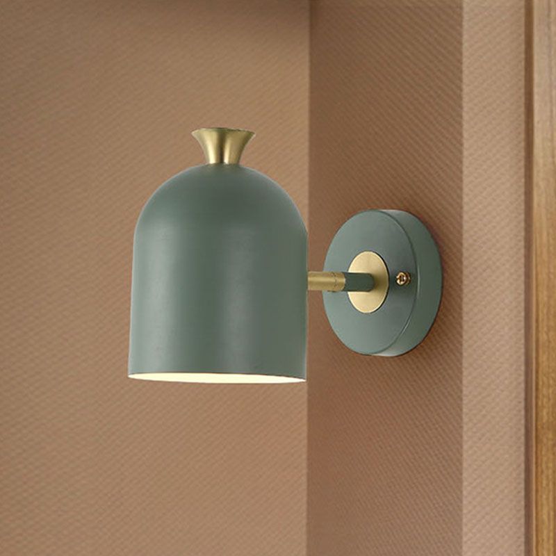 Noordse macaron -stijl gearceerde muurlicht SCONCE METAL 1 LICHT SCONCES