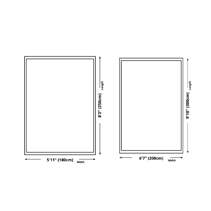 Orange Modern Rug Polyester Color Block Rug Non-Slip Backing Rug for Living Room