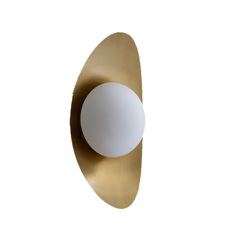 1 Light Globe Wall Lighting Fixtures Modern Style Glass Wall Mounted Lamps