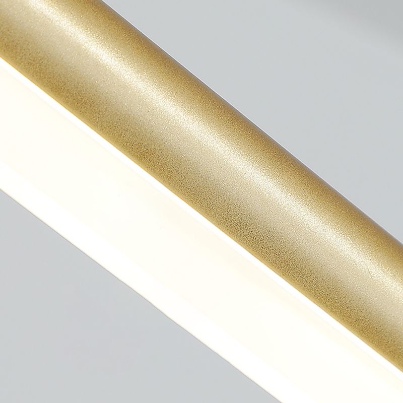 Moderner Stil Einfache hängende leichte LED Long Strip Anhängerlampe für Esszimmer