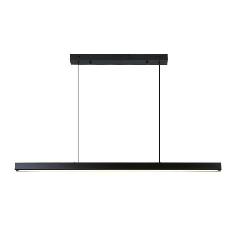 Lámpara de luz de luz simple LED lámpara colgante rectangular moderna para comedor