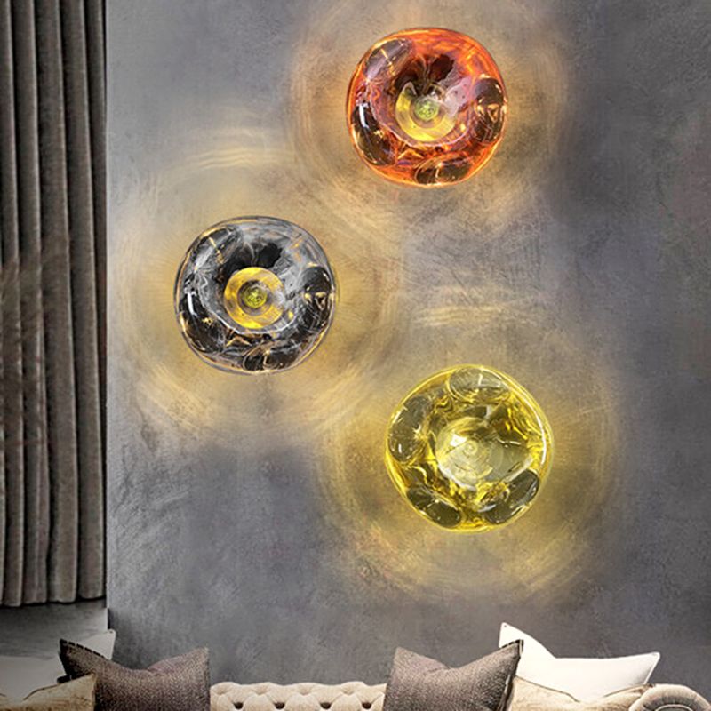 Macaron Wall Lamp 1-Light Wall Mount Lamp with Acrylic Shade for Bedroom