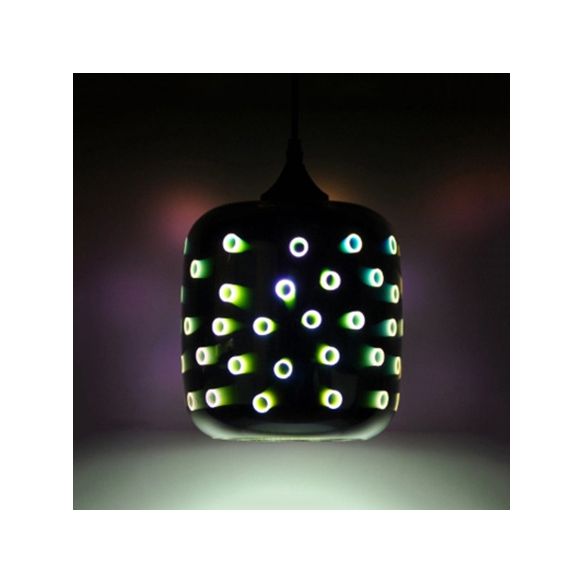 Sombra de vidrio ligero de mini colgante contemporáneo de orbe Lámpara colgante de una cabeza para Bar Cafe