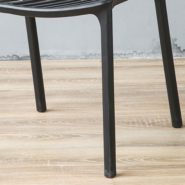 Silla apilable de estilo moderno, sillas sin brazos con patas de plástico para cocina