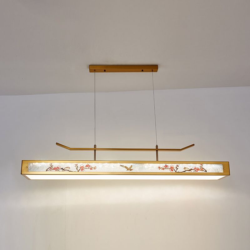 Acrylic Hanging Pendant Lights Modern Linear Hanging Lamps for Dining Room