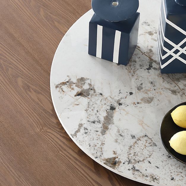 Modern 1/4/5/7 Pieces Dining Set Sintered Stone Dining Table Set with Wooden Legs for Home