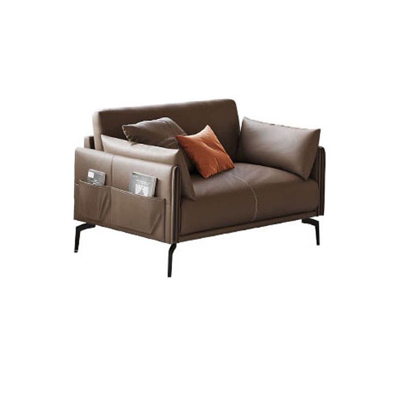 Modern Style Seating with Four Leds Bonus Room Tuxedo Arm Loveseat
