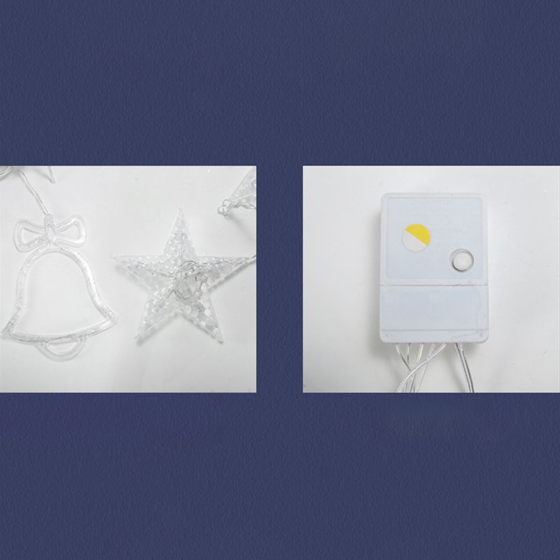 Christmas Tree and Deer Starry Light Strip Nordic Plastic Clear LED String Light for Bedroom