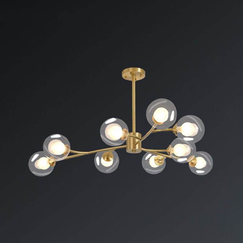 Luz de múltiples luces colgantes de vidrio lámparas de colgante de estilo moderno