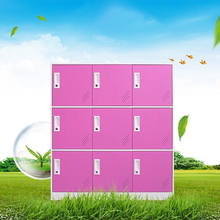 Non-Hanging Armoire with Lock Contemporary Storage Cabinet for Home