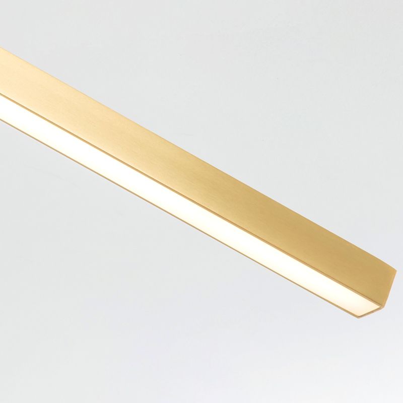 Line Shape LED Ceiling Lamp Modern Aluminium Flush Mount for Living Room