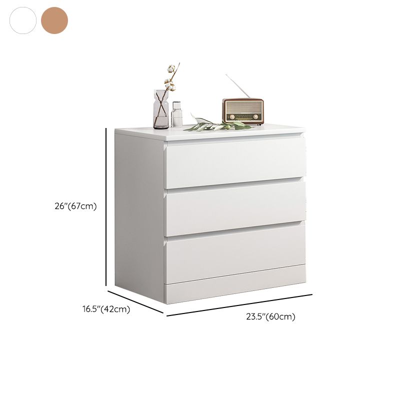 Contemporary Storage Chest Manufactured Wood Dresser with 3/4/5/6 Drawers