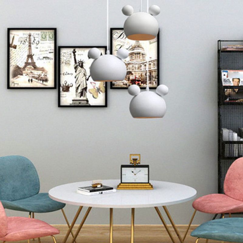 Aione a pendente a semicerbaro Sottonatura in stile minimalista in metallo il ciondolo di illuminazione