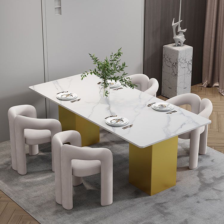 Designer Home Open Arm Chair Velvet Matte Finish Dining Chair