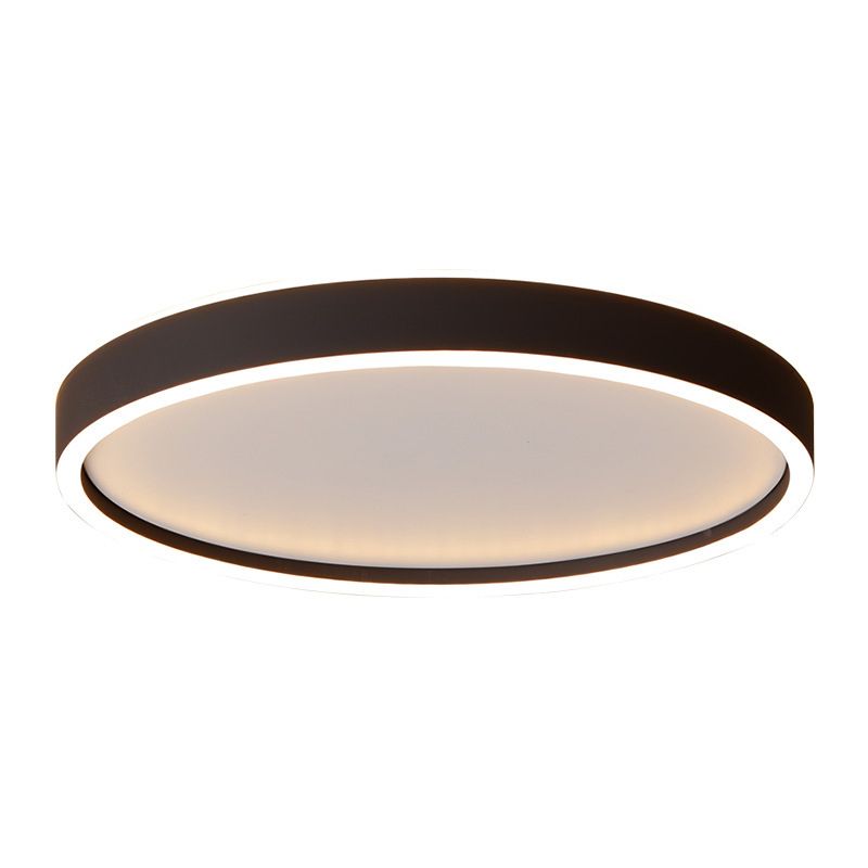 Metal Circular Flush mount Ceiling Lamp Minimalism Style LED Flush Mount Lighting for Bedroom