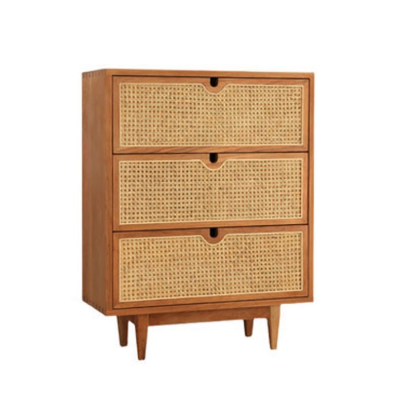 Pine Wood Living Room Sideboard Cabinet Modern Buffet Server Cabinet with Storage