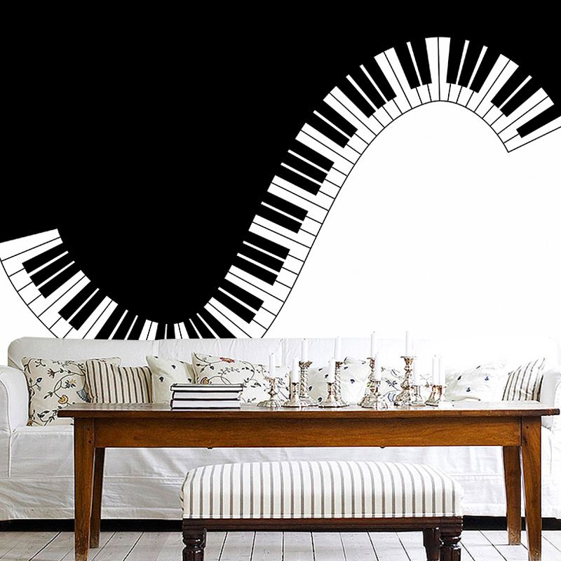 Illustration Wall Mural Wallpaper Musical Instruments Sitting Room Wall Mural