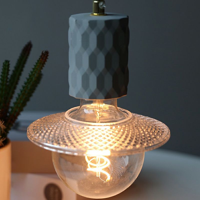 Lampadina nuda lampada sospesa a pendolo nero a 1 luci a 1 luce per ristorante