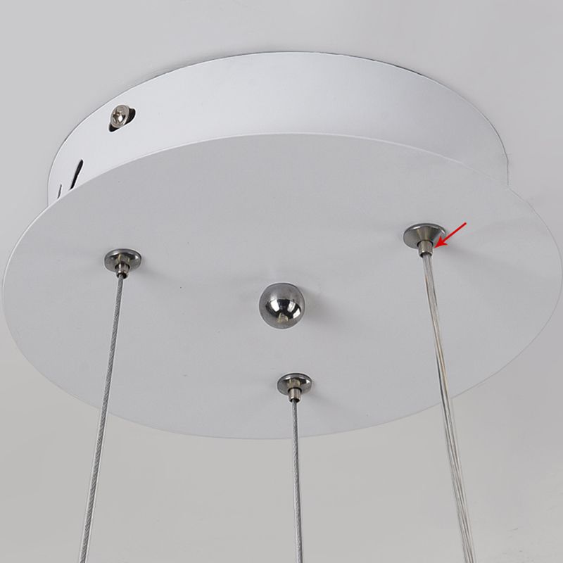 Candelier de forma retorcida contemporánea metal de luz 1 accesorio de iluminación de lámpara de luz