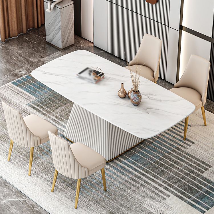 Nordic 1/2/5/7 Pieces Rectangle Dining Set Sintered Stone Dining Table Set