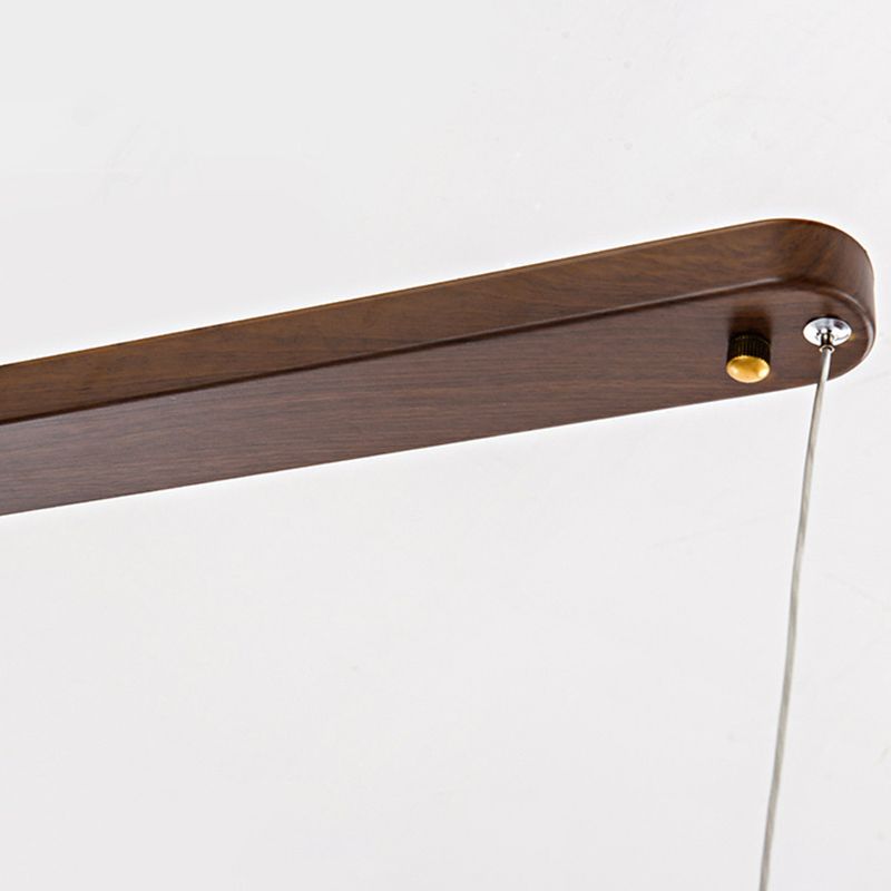 Modern Brown Single Kitchen Island Lighting LED Island Pendant Lighting
