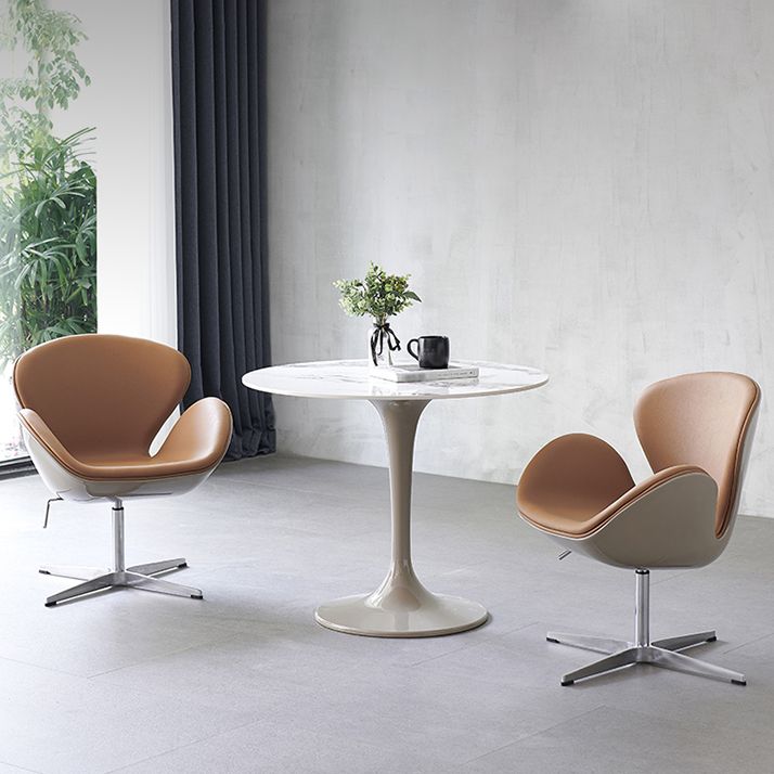 Modern 1/2/3/4/5 Pieces Dining Set Round Sintered Stone Dining Table Set