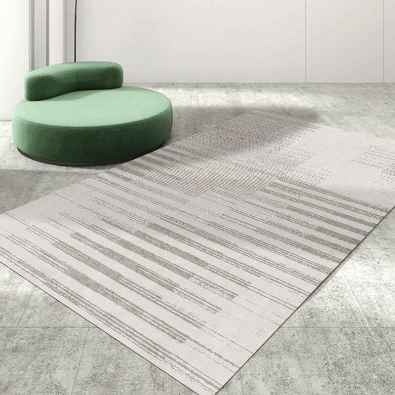 Minimalist Rectangle Printed Rug Polyester Indoor Rug Stain Resistant Carpet for Home Decoration