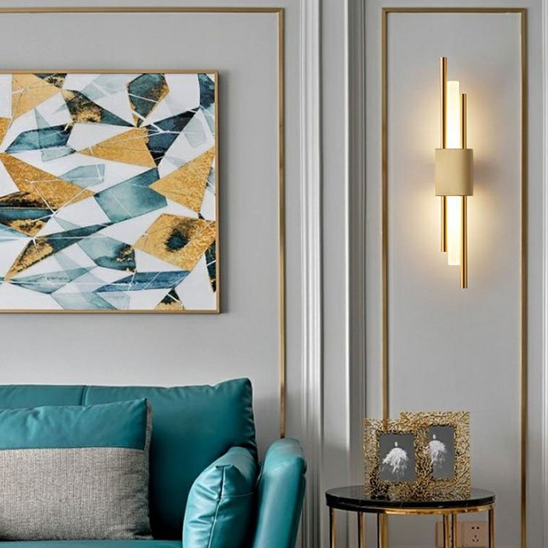 Modern Linear Wall Sconce Household Wall Lamp Fixture for Bedroom Sitting Room