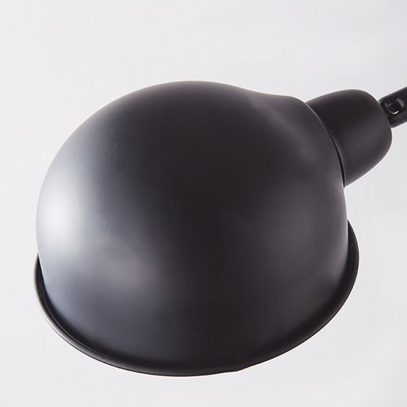 Metallkuppel Wandlampe Holzbasis minimalistischer Stil Verstellbarer Wandleuchten für Schlafzimmer