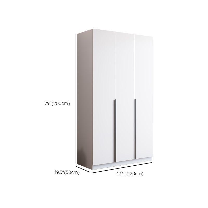 Engineered Wood Wardrobe Cabinet Modern Style Soft Close Doors Wardrobe Closet